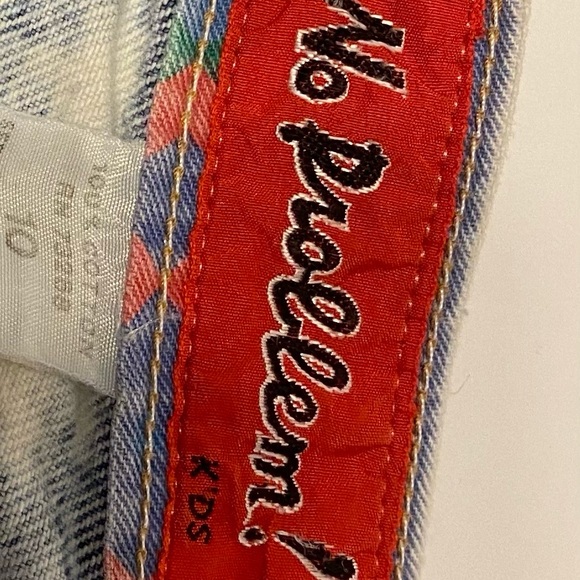 VTG high waisted acid washed jeans girls size 10 - Picture 3 of 4